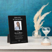 Mitarbeiter des Monats Personalisierter Mitarbeite Fotoplatte (Seite)