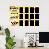Mitarbeiter des Monats Sterne 4X6 Foto Display Poster (Heimbüro)