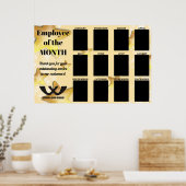 Mitarbeiter des Monats Sterne 4X6 Foto Display Poster (Küche)