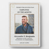 Mitarbeiter des Monatslogos Gold Custom Award Fotoplatte (Vorderseite)