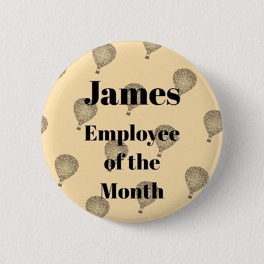 Mitarbeiter des Month Mosaic Hot Air Ballon Button (Vorderseite)