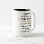 Mitarbeiter des Month Superstar Award Zweifarbige Tasse (VorderseiteRechts)