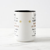 Mitarbeiter des Month Superstar Award Zweifarbige Tasse (Mittel)
