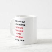 Mitarbeiter des Publikumsdienstes, phantastisch Kaffeetasse (Vorderseite Links)