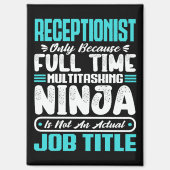 Mitarbeiter des Receptionist Job Title Professiona Magnet (Vorderseite)