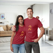 Mitarbeiter des Red Business Logos T-Shirt