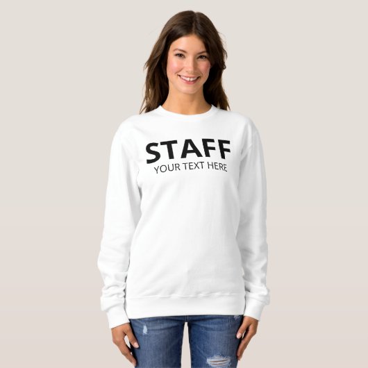 Mitarbeiter des Sweatshirt-Teams Logo-Text hinzufü Sweatshirt (Vorne ganz)