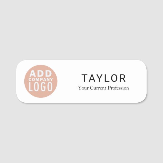 Mitarbeiter des Unternehmens hinzufügen Namensschild (Vorderseite)