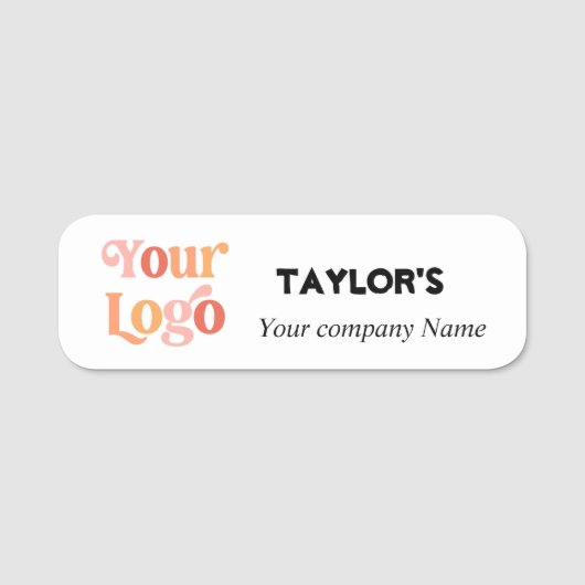 Mitarbeiter des Unternehmens hinzufügen Namensschild (Vorderseite)