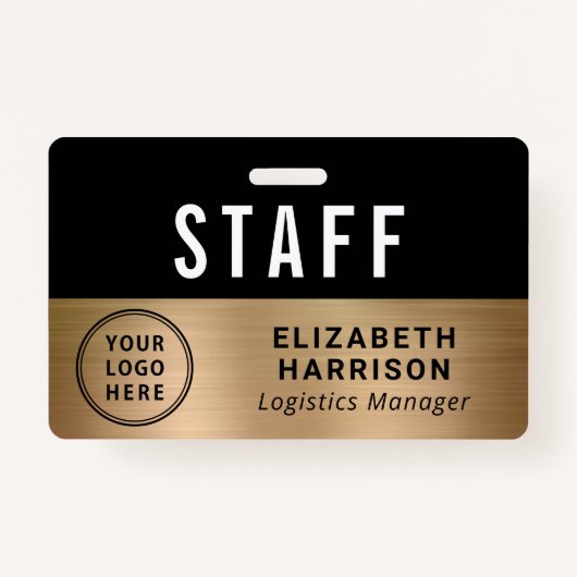 Mitarbeiter des Unternehmens-Logo-Logos Mitarbeite Ausweis (Vorderseite)