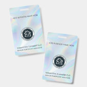 Mitarbeiter des Unternehmens mit Logo-Holografie Ausweis (Vorder- & Rückseite)
