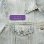 Mitarbeiter des Unternehmens Modernes Serviceperso Namensschild (Beispiel)