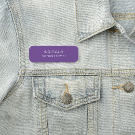 Mitarbeiter des Unternehmens Modernes Serviceperso Namensschild (Beispiel)