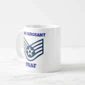 Mitarbeiter des USAF stolz serviert Kaffee-Tasse Kaffeetasse (Vorderseite Links)