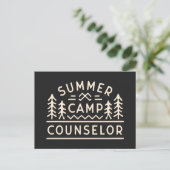 Mitarbeiter des Waldcamps im Camping Postkarte (Stehend Vorderseite)