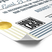 Mitarbeiter des Zertifikats im Monat oder Download Poster (Ecke)