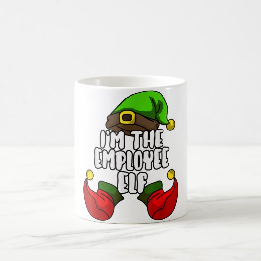 Mitarbeiter Elf Matching Familiengruppe Weihnachts Kaffeetasse (Mittel)