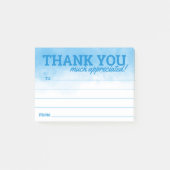 Mitarbeiter Erkennungshelfer danken Ihnen für Ihr Post-it Klebezettel (Vorderseite)