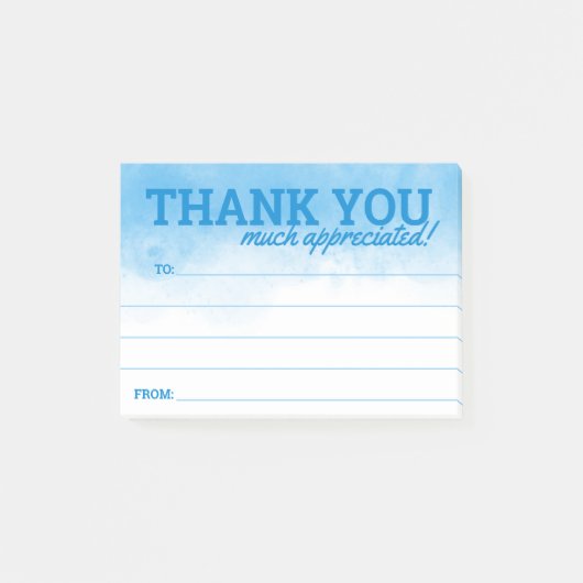 Mitarbeiter Erkennungshelfer danken Ihnen für Ihr Post-it Klebezettel (Vorderseite)