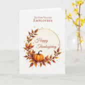 Mitarbeiter Erntedank Wertschätzung Moderne Pumpki Karte (Gelbe Blume)