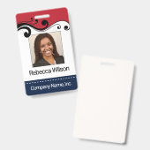 Mitarbeiter-Foto-Abzeichen Ausweis (Vorder- & Rückseite)