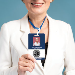 Mitarbeiter Foto Barcode Logo Firmenname Unternehm Ausweis