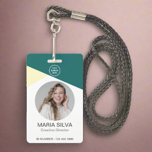 Mitarbeiter-Foto-Barcode Titel & Name Corporate Ausweis