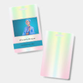 Mitarbeiter Foto Holographic Ausweis (Vorder- & Rückseite)