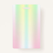 Mitarbeiter Foto Holographic Glitzer Tropfen Ausweis (Rückseite)