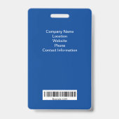 Mitarbeiter-Foto-ID-Abzeichen Ausweis (Rückseite)