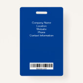 Mitarbeiter-Foto-ID-Abzeichen Ausweis (Rückseite)