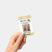 Mitarbeiter-Foto-ID Ausweis (Handheld)
