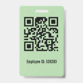Mitarbeiter-Foto-ID Ausweis (Rückseite)
