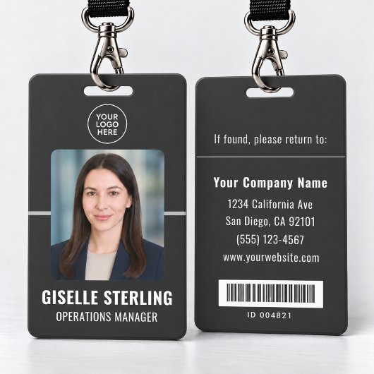 Mitarbeiter-Foto-ID-Barcode Ausweis