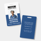 Mitarbeiter Foto ID Company Security Abzeichen Nav Ausweis (Vorder- & Rückseite)