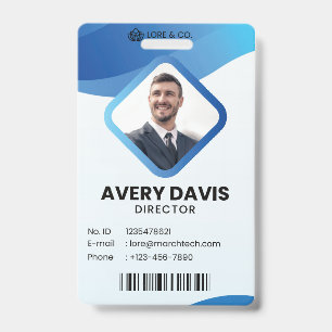 Mitarbeiter-Foto-ID Firmen-Sicherheitsausweis Ausweis