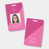 Mitarbeiter-Foto-ID Firmenausweis Ausweis (Vorder- & Rückseite)