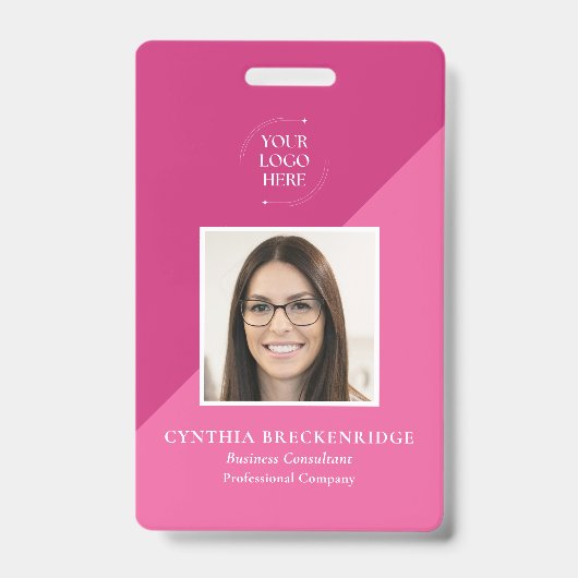 Mitarbeiter-Foto-ID Firmenausweis Ausweis (Vorderseite)
