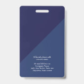 Mitarbeiter-Foto-ID Firmenausweis Ausweis (Rückseite)