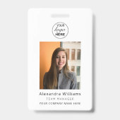 Mitarbeiter-Foto-ID Firmensicherheitscode Ausweis (Vorderseite)