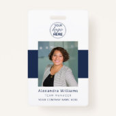 Mitarbeiter-Foto-ID Ihr Logo hier QR-Codesicherhei Ausweis (Vorderseite)