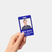 Mitarbeiter-Foto-ID mit benutzerdefinierten Angabe Ausweis (Handheld)