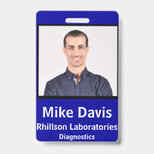 Mitarbeiter-Foto-ID mit benutzerdefinierten Angabe