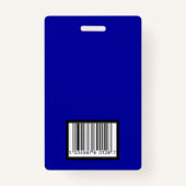 Mitarbeiter-Foto-ID mit benutzerdefinierten Angabe Ausweis (Rückseite)