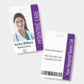 Mitarbeiter-Foto-ID mit benutzerdefinierten Daten Ausweis (Front & Back)