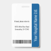 Mitarbeiter-Foto-ID mit benutzerdefinierten Daten Ausweis (Rückseite)