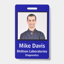 Mitarbeiter-Foto-ID mit benutzerdefinierten Detail