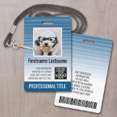 Mitarbeiter-Foto-ID - moderne Streifen, Logo, Bar Ausweis