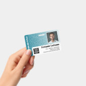 Mitarbeiter-Foto-ID - moderner Stamm-, Logo-Bar Ausweis (Handheld)