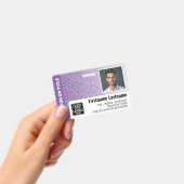 Mitarbeiter-Foto-ID - moderner Stamm-, Logo-Bar Ausweis (Handheld)